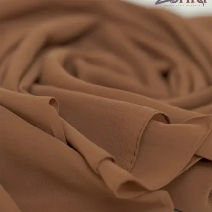 Alternative view of Cocoa Brown Chiffon Hijab