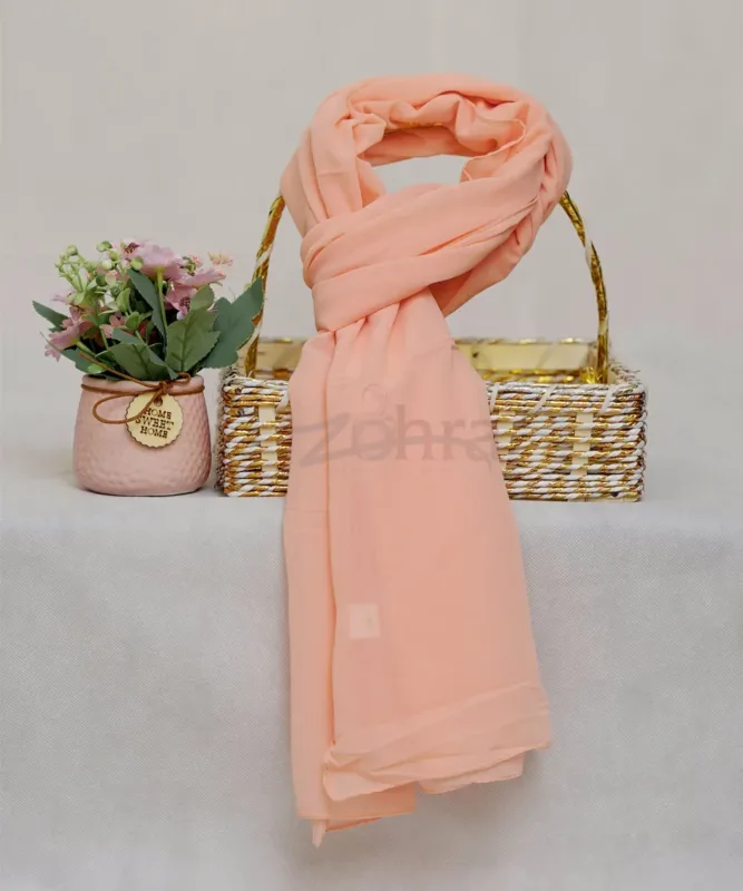 Peach Chiffon Hijab