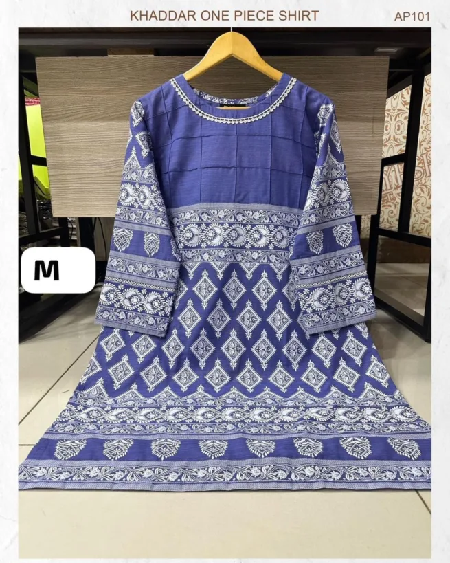 Pleated Khaddar Kurti