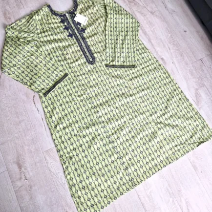 Embroidered Sapphire Khaddar Kurta