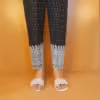 Black & White Chikankari Embroidered Trouser