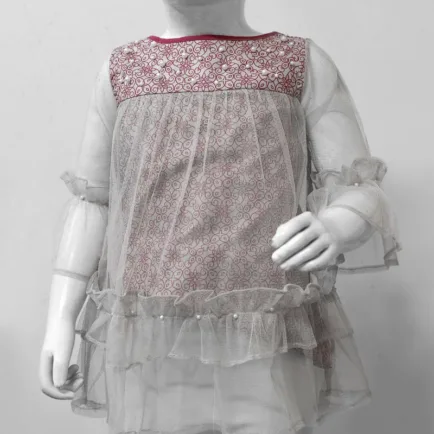 Alternative view of Girls Embellished Net Blouse
