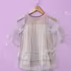 Girls Embellished Net Blouse