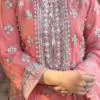 Ready Made Pink Embellished Organza Trouser Suit - Image 4