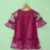Pearl Embellished Mesh Blouse