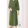 Ditsy Floral Wrap Style Midi Dress