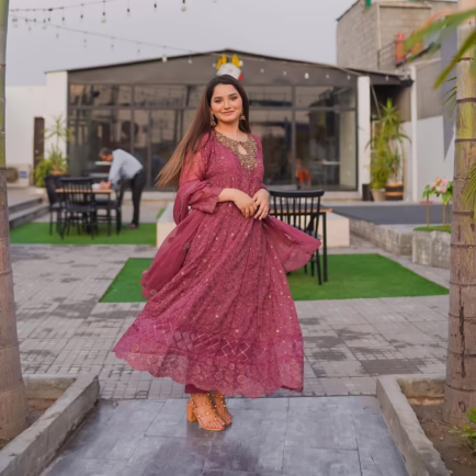 Anarkali Dress Ready Made Three Piece Suit
