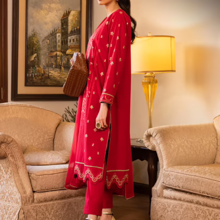 Alternative view of Asim Jofa Ready Made Three Piece Cotton Suit