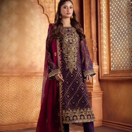 Original Asim Jofa Unstitched Chiffon Suit