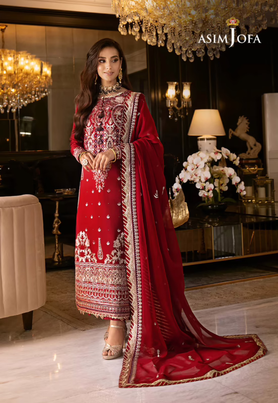 Original Asim Jofa Lawn Silk Unstitched Suit