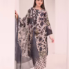 Ready Made Embellished Beige Salwar Kameez - Image 2