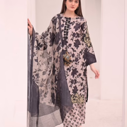 Alternative view of Ready Made Embellished Beige Salwar Kameez