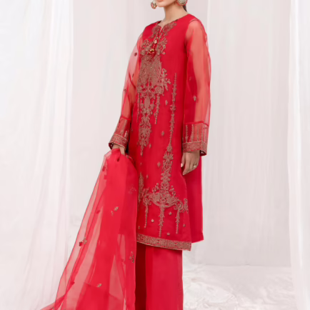 Alternative view of Two Piece Embroidered Organza Co-ord Outfit