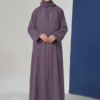 Purple Abaya With Matching Hijab