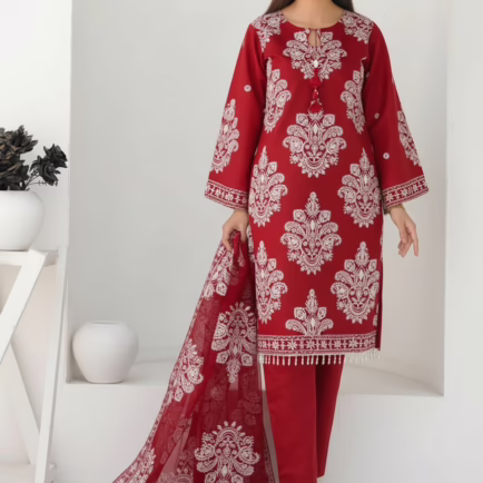 Khadi Net Embroidered Fancy Salwar Kameez