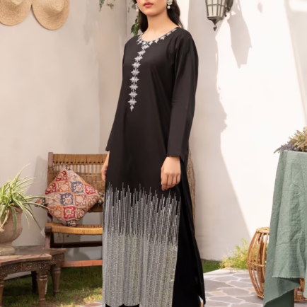 Alternative view of Party Wear Embellished Khaddar Co-ord Suit