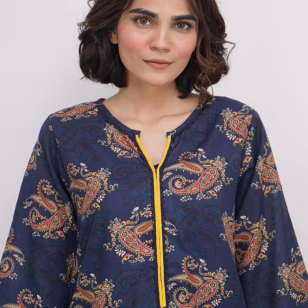 Alternative view of Khaddar Co-ord Set