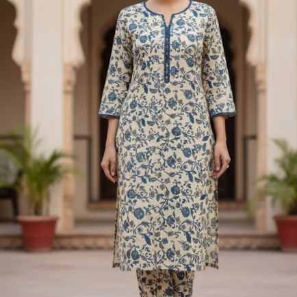 Floral Khaddar Co-ord Set
