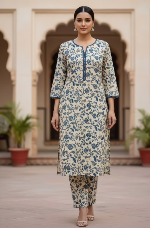Floral Khaddar Co-ord Set