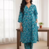 Turquoise Khaddar Co-ord Set