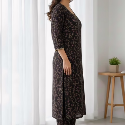 Alternative view of Raw Silk Co-ord Suit