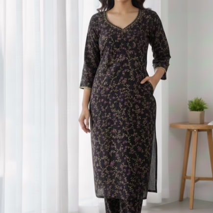 Raw Silk Co-ord Suit