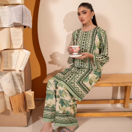 Alternative view of Printed Emerald Co-ord Set