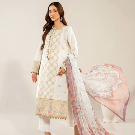 Premium Ivory Grace Organza Suit