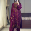 Sequence Embroidered Chiffon Suit