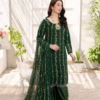Pearl Embellished Chiffon Gharara Suit - 3 Colours