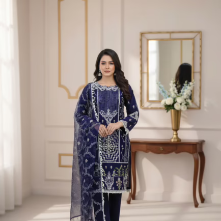 Bajra Fabric Embroidered Salwar Kameez